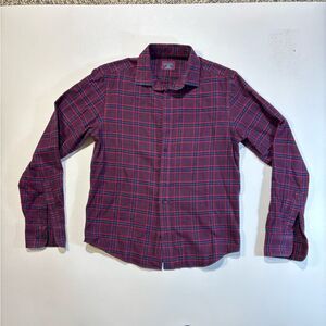 UNTUCKit Red and Blue Casual Button Down Shirt - Small